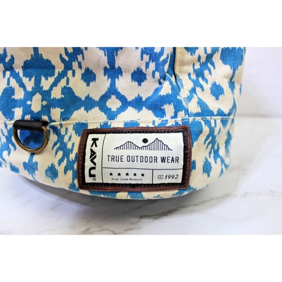 Kavu Free Range Backpack Blue White Aztec Design Outdoor main image 14